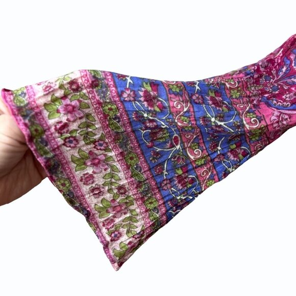 Jen's Pirate Booty Orwell Bohemian Floral Mini Dress Womens L Bell Sleeve Fairy - Picture 5 of 12